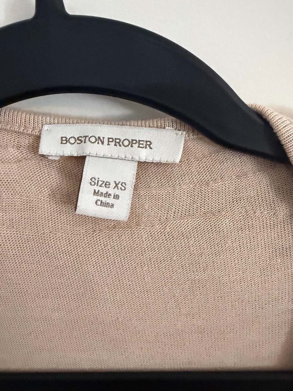Boston Proper Blush Ruffle-Front Cardigan - Picture 3 of 3